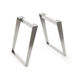 Cadre de table acier inoxydable inclin (set de 2)