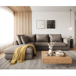 Canap d'angle isla 330x225 cm boucl boue mridinne gauche