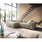 Canapé - d'angle tenso 280 x 165 chenille beige recamière gauche Canapé - d'angle tenso 280 x 165 chenille beige recamière gauche