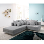 Canapé clovis gris tabouret tissu plat ottoman gauche canapé modulable Canapé clovis gris tabouret tissu plat ottoman gauche canapé modulable