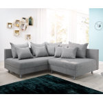 Canapé clovis gris tissu plat ottoman gauche canapé modulable Canapé clovis gris tissu plat ottoman gauche canapé modulable