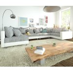 Canap� clovis xl blanc gris clair canap� modulaire accoudoir