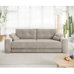Canap - lit narin microfibre beige 240x100 cm