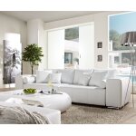 Canap marbeya 290x110 cm blanc avec fonction lit