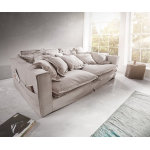 Grand canapé noelia 240x145 cm gris clair avec coussin grand canapé à housse Grand canapé noelia 240x145 cm gris clair avec coussin grand canapé à housse