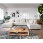 Canap panoramique isla 430x225 cm velours ctel beige mridinne  droite