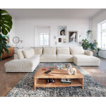 Canap panoramique isla 430x225 cm velours ctel beige mridinne  gauche