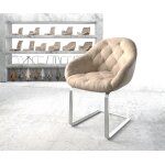 Cantilever gaio - flex beige vintage cantilever plat acier inoxydable
