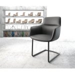 Cantilever pejo - flex cuir v�ritable noir cantilever rond noir
