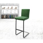 Chaise - de - bar luiga - flex velours vert chaise cantilever métal plat Chaise - de - bar luiga - flex velours vert chaise cantilever métal plat