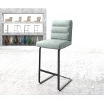 Chaise - de - bar pela - flex rayures menthe chaise cantilever métal plat Chaise - de - bar pela - flex rayures menthe chaise cantilever métal plat