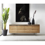 Commode stonegrace 200x45 cm acacia nature 4 portes tronc d'arbre Commode stonegrace 200x45 cm acacia nature 4 portes tronc d'arbre
