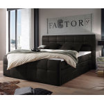 Lit - sommier - tapissier amarillo 180x200 cm anthracite avec sur - matelas