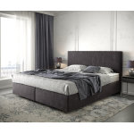 Lit -  - sommier - tapissier dream - well 180x200 cm noir avec matelas et surmatelas