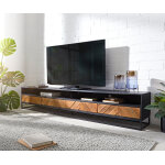 Meuble - tv famke 240 cm mangue teck 2 compartiments 4 tiroirs Meuble - tv famke 240 cm mangue teck 2 compartiments 4 tiroirs