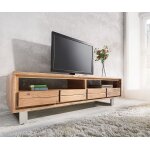 Meuble - tv live - edge 190 cm acacia nature 4 tiroirs Meuble - tv live - edge 190 cm acacia nature 4 tiroirs