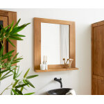 Miroir solidu 70x80 cm acacia naturel