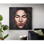Peinture prince 120x120 cm multicolore mtal recycl