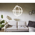 Plafonnier voluta 51x51x51 cm blanc led 46w lampe design