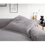 Sirpio coussin � jeter 85x85 cordon gris argent�