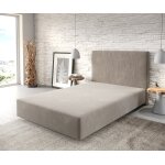 Sommier - tapissier dream - well 120x200 microfibre beige Sommier - tapissier dream - well 120x200 microfibre beige