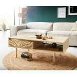 Table - basse budaya 115x60 cm manguier naturel 2 tiroirs pied rond Table - basse budaya 115x60 cm manguier naturel 2 tiroirs pied rond