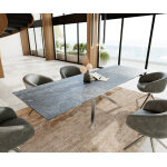 Table à manger edge 200 - 300x100 céramique laminamâ®nero greco gris cadre croisé rectangulaire acier ... Table à manger edge 200 - 300x100 céramique laminamâ®nero greco gris cadre croisé rectangulaire acier ...