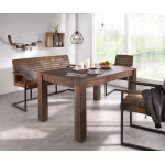 Table -  - manger indra acacia brun 140 / 240x90 extensible massif