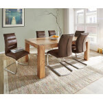 Table - manger indra acacia nature 200x100 pieds perc�s
