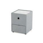 Table - de - nuit vinca 43x45 bleu clair tiroir clair
