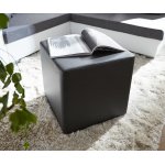 Tabouret dado 45x45 cm noir