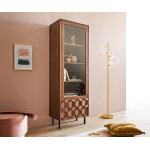 Vitrine fevo 60x180 cm acacia marron l - fu�