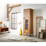 Vitrine nook 60x200 cm sheesham naturel 1 porte Vitrine nook 60x200 cm sheesham naturel 1 porte