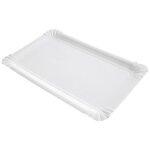 Assiette en carton rectangle blanche 13x20 cm x 1500 firplast