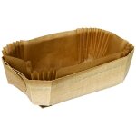 Barquette cuisson bois 120mm x 60mm x 40mm et caissette cuisson (x600) firplast