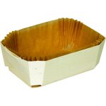 Barquette cuisson bois 185x105xh40mm + caissette cuisson x200 firplast