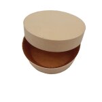 Boîte ronde en bois avec papier cuisson et couvercle 350 ml firplast Boîte ronde en bois avec papier cuisson et couvercle 350 ml firplast
