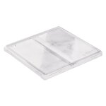 Couvercle pet 190 x 200 mm pour barquette oven range 2 compartiments 1200 ml (x180) firplast