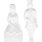 Fves en plastique roi et reine (x144) firplast