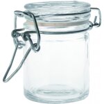 Mini bocal bas en verre joint blanc 45ml (x48) firplast