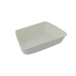 Ravier en pulpe blanc avec couche pla 138x88 mm sur 33, 5 mm de hauteur x 400 firplast
