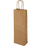 Sac bouteille kraft brun 110 x 110 x 390 mm (x20) firplast