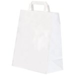 Sac cabas kraft blanc 70g / m 200 x 100 x 280 mm (x250) firplast