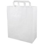Sac cabas kraft blanc (80g / m) 26x14x30 cm x 250 firplast
