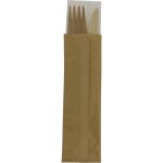 Sachet couverts 3 en 1 bois (couteau, fourchette, serviette) x 250 firplast