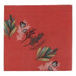 Serviette 40x40 non tiss�e d�cor no�l couronne v�g�tale x250 firplast