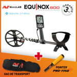 Détecteur minelab equinox 800 + pro - find 20 et sac de transport Détecteur minelab equinox 800 + pro - find 20 et sac de transport