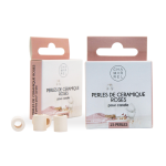 Boîte de 15 perles de céramique | roses Boîte de 15 perles de céramique | roses