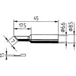 0832ad panne de fer � souder incurv� dur taille de la panne 1. 50 mm contenu 1 pc(s) - ersa