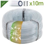1 - 100m 1 / 4 ''clair pvc micro jardin irrigation tuyau souple 4 / 6mm tube en plastique transparent ...